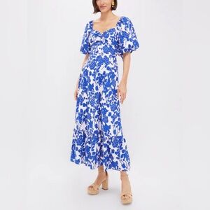 Tuckernuck Hyacinth House Blue Seaport Midi Dress